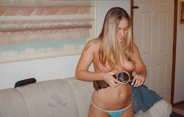 25P Tanned Brittani and Her Belt