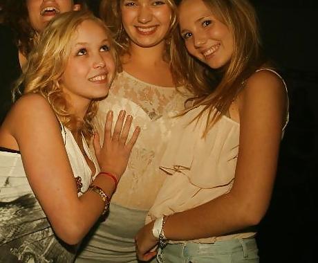 25P Danish teens-199-200-party suck on bottle cleavage costume 