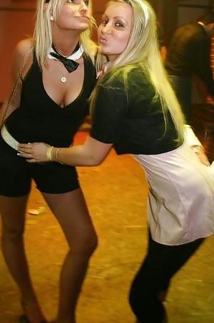 25P Danish teens-199-200-party suck on bottle cleavage costume 