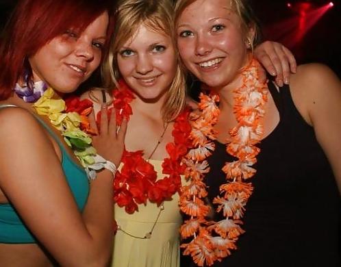 25P Danish teens-199-200-party suck on bottle cleavage costume 