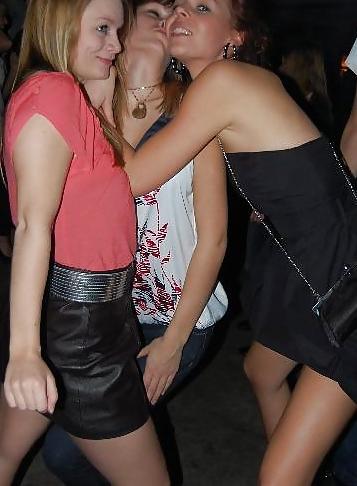 25P Danish teens-199-200-party suck on bottle cleavage costume 