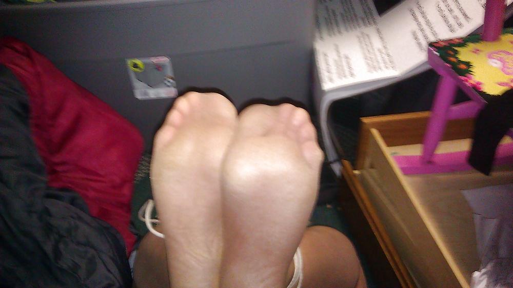 13P Bound feet in pantyhose