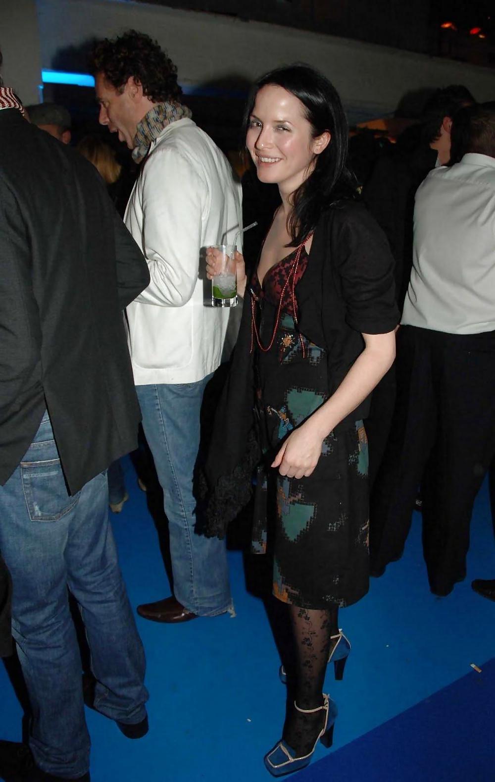 25P Andrea Corr Irish Celeb fishnets tights hose