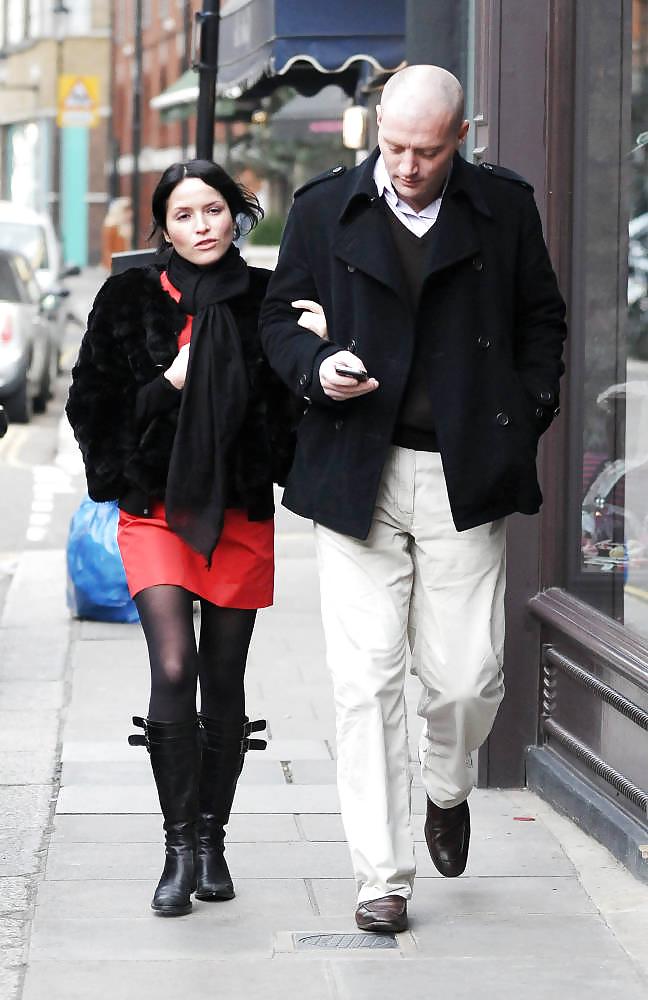25P Andrea Corr Irish Celeb fishnets tights hose