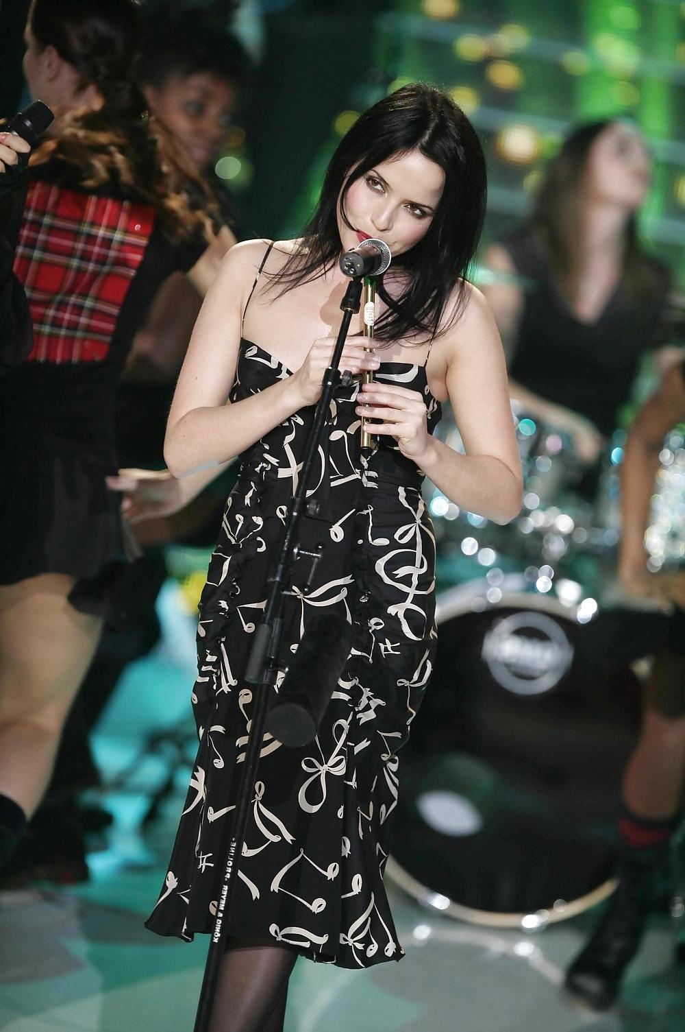 25P Andrea Corr Irish Celeb fishnets tights hose