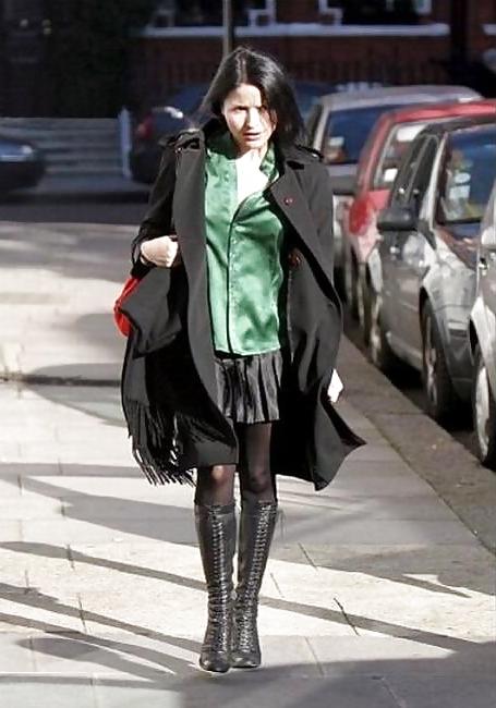 25P Andrea Corr Irish Celeb fishnets tights hose