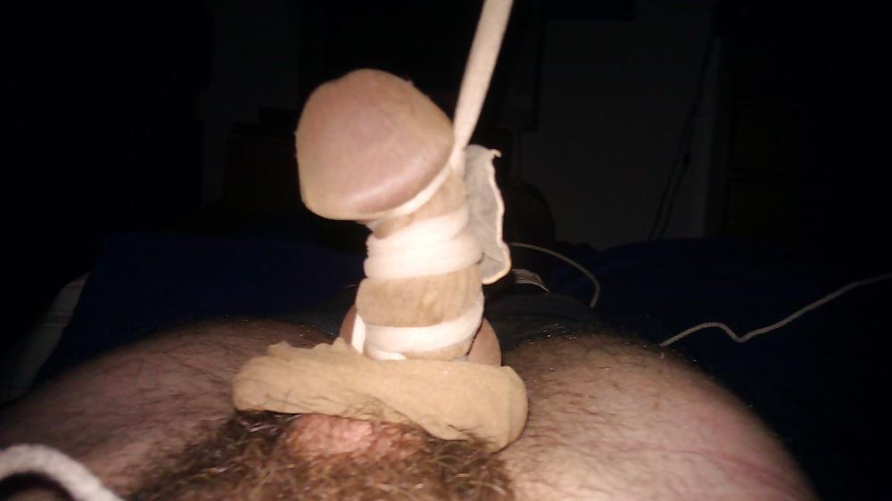 12P My Cock, Balls and Feet Bound in Pantyhose I