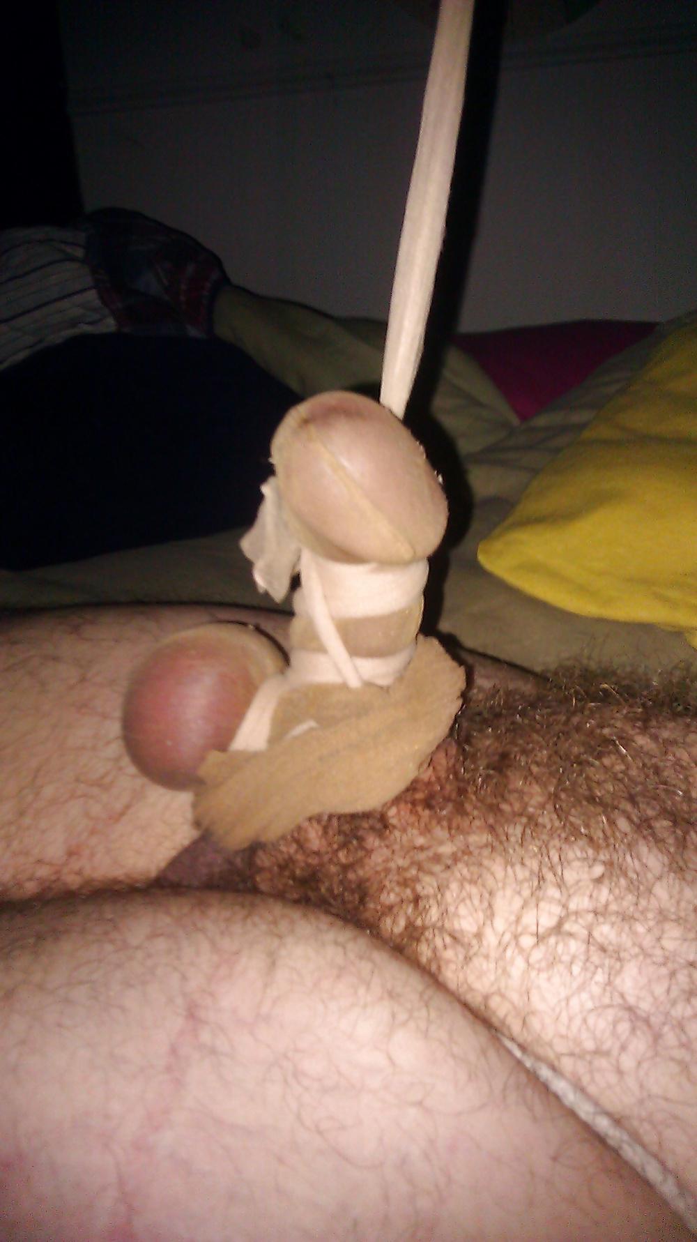 12P My Cock, Balls and Feet Bound in Pantyhose I