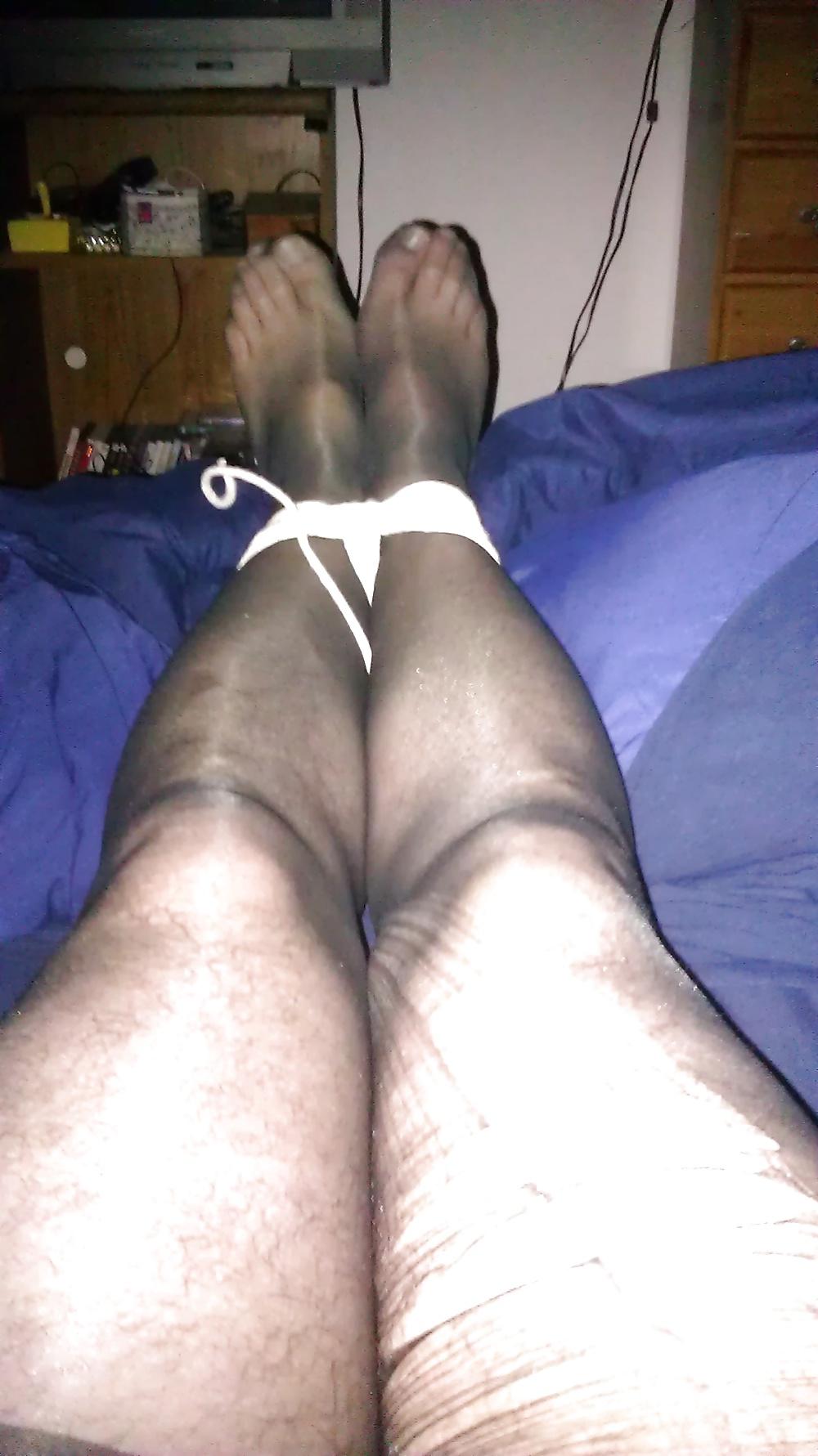 12P My Cock, Balls and Feet Bound in Pantyhose I