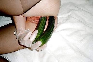 9P Women that likes to fill their holes with a cucumber