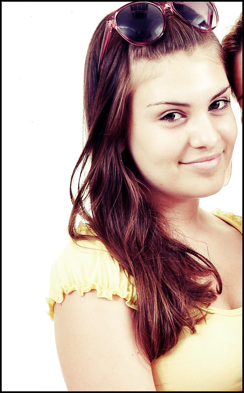 25P Innocent looking brunette cumslut