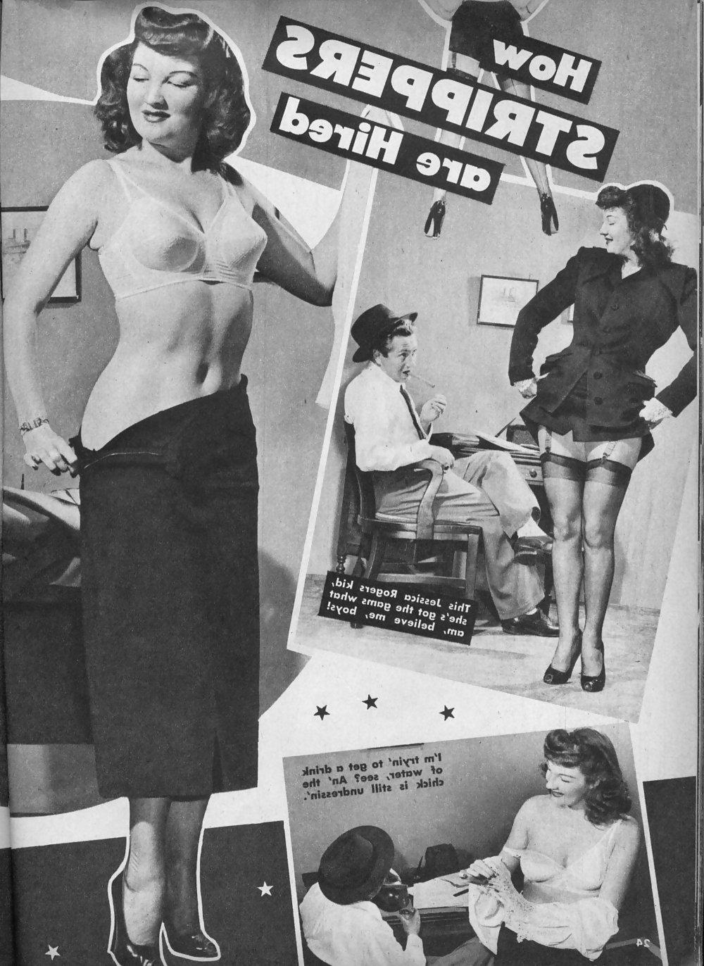 25P Stockings pages from vintage magazines