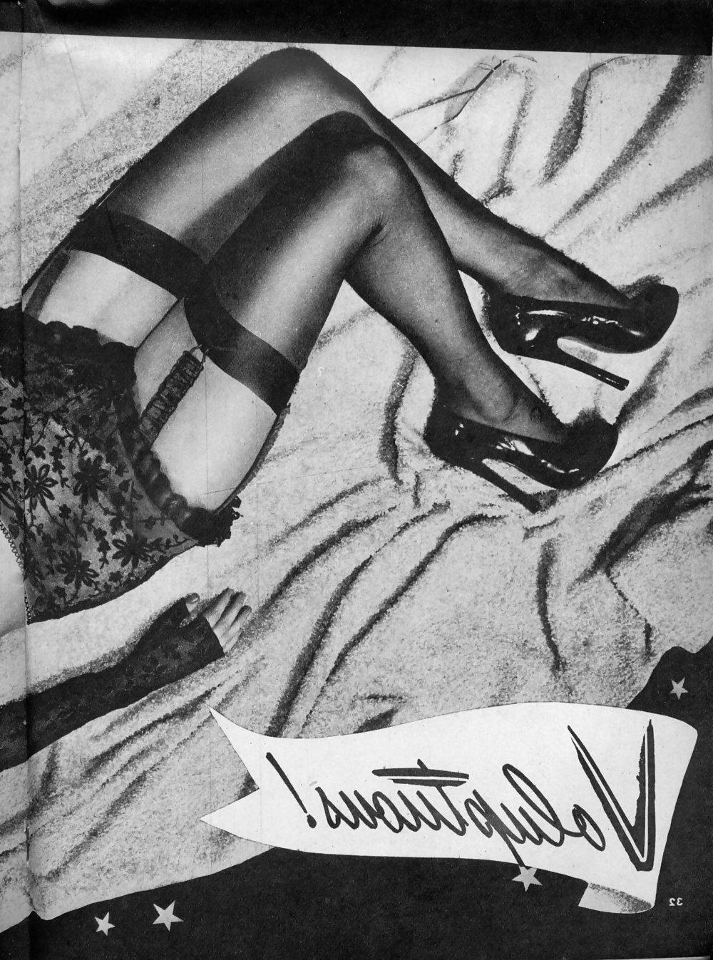 25P Stockings pages from vintage magazines
