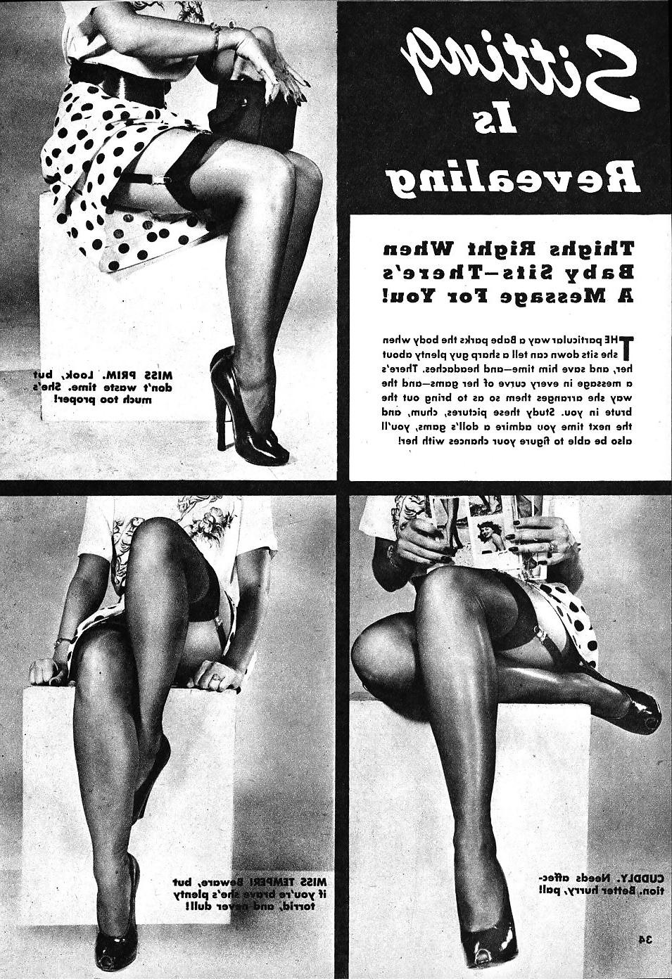 25P Stockings pages from vintage magazines