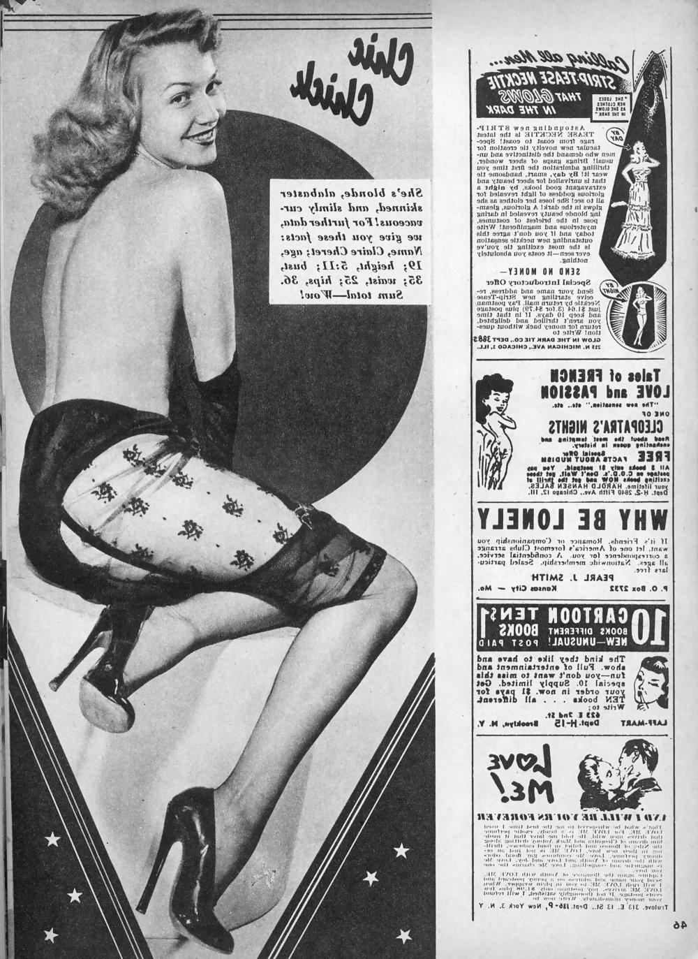 25P Stockings pages from vintage magazines