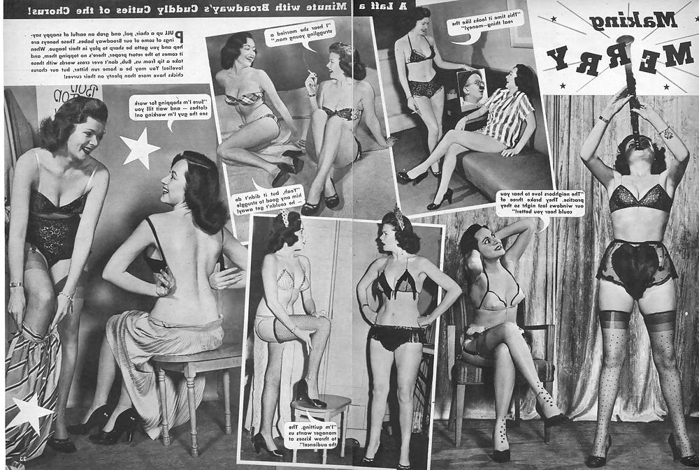 25P Stockings pages from vintage magazines