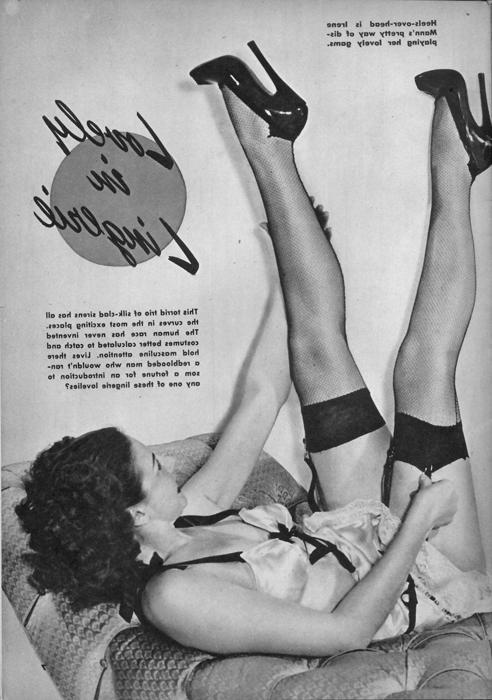 25P Stockings pages from vintage magazines