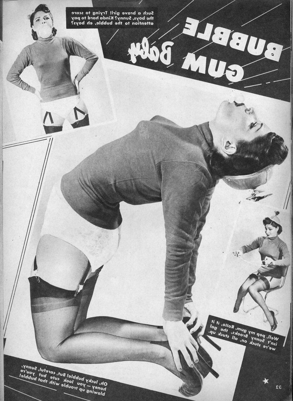 25P Stockings pages from vintage magazines