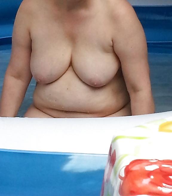 12P My horny wife in the pool