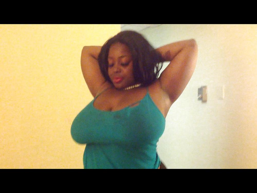 9P Her BIG BLACK TITS & HUGE NIPPLES