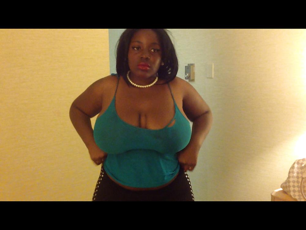 9P Her BIG BLACK TITS & HUGE NIPPLES