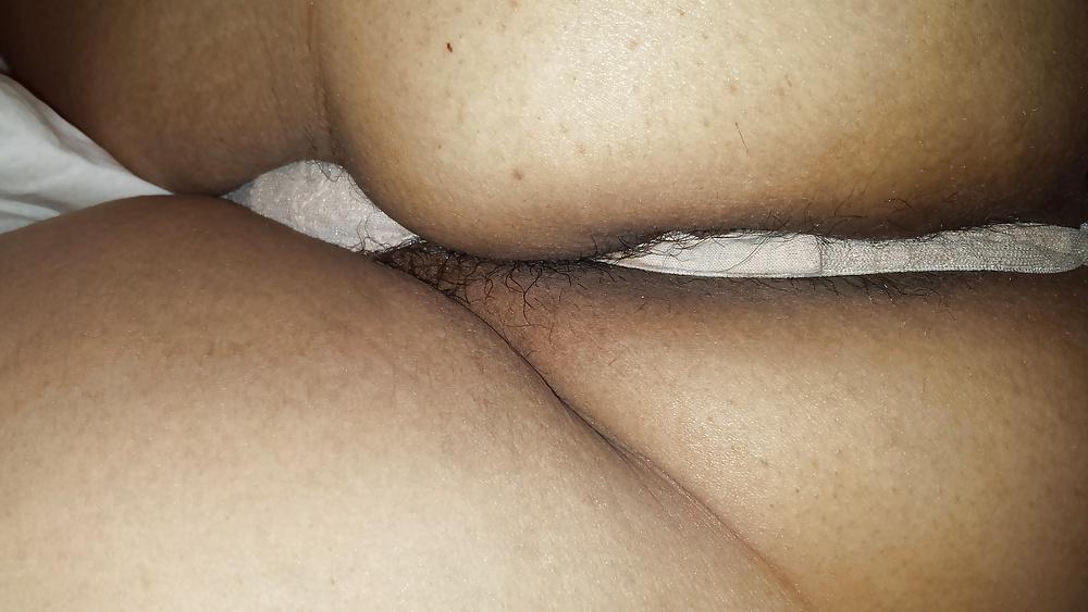 19P My Latina wife posing showing her big nipples and great ass 