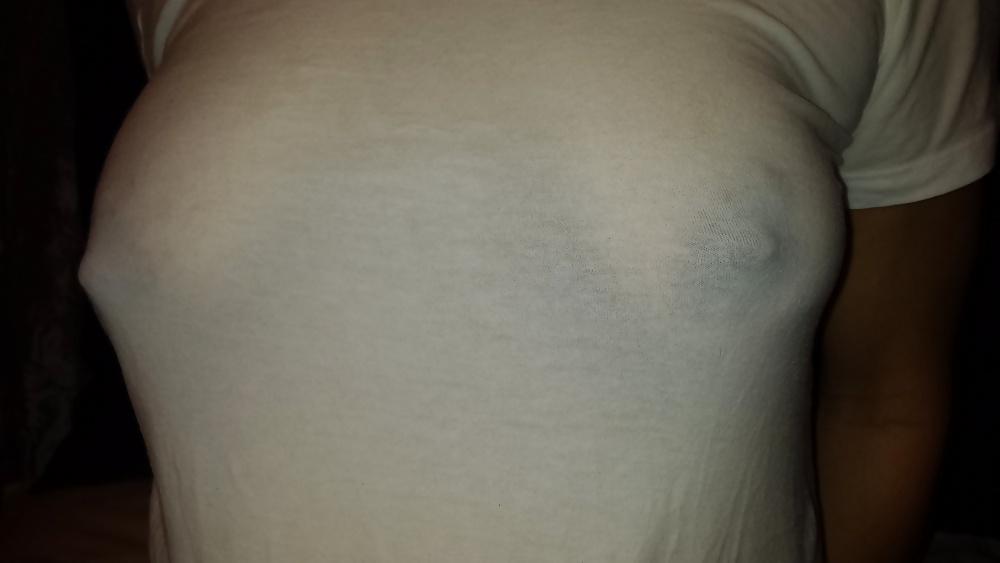 19P My Latina wife posing showing her big nipples and great ass 