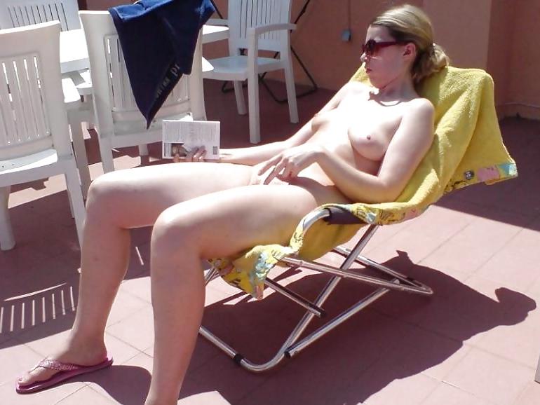 6P Sunbathing on the terrace