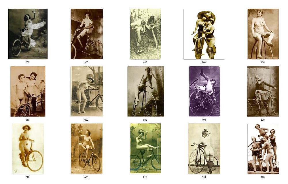 16P Vintage lady's & Bicycles-num-001