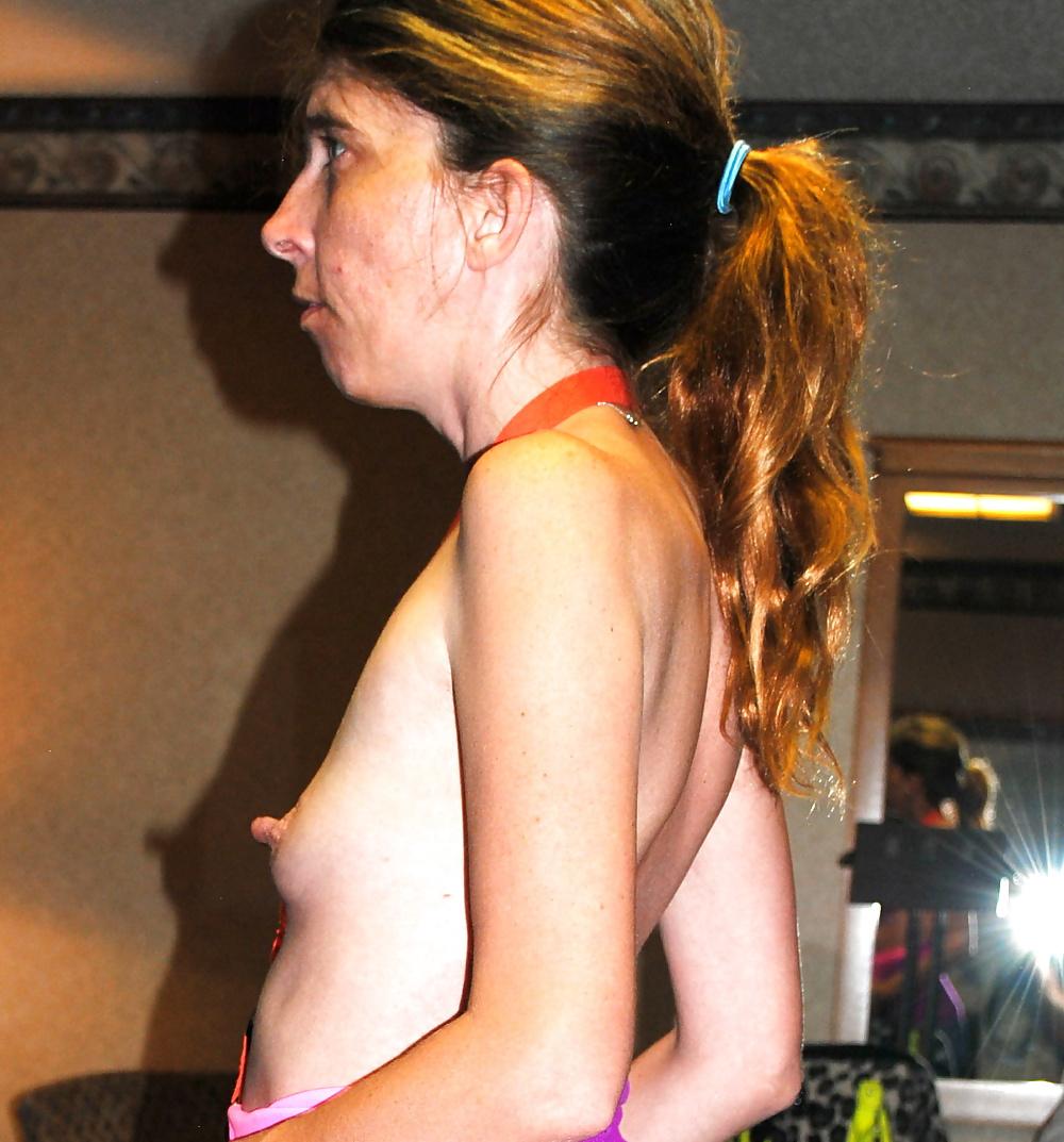 12P Tiny tits and big nipples with a hot little ass