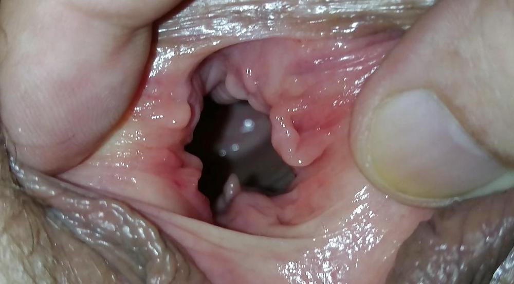 5P Extreme close ups of my wife gaping and cumming