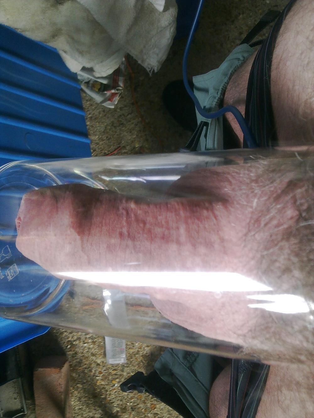 5P Cock and balls in the big tube