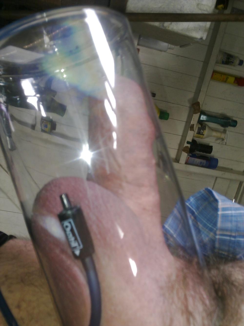 5P Cock and balls in the big tube
