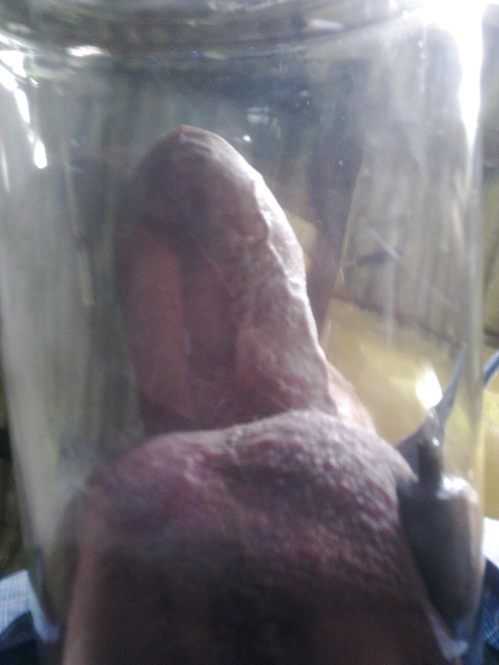 5P Cock and balls in the big tube