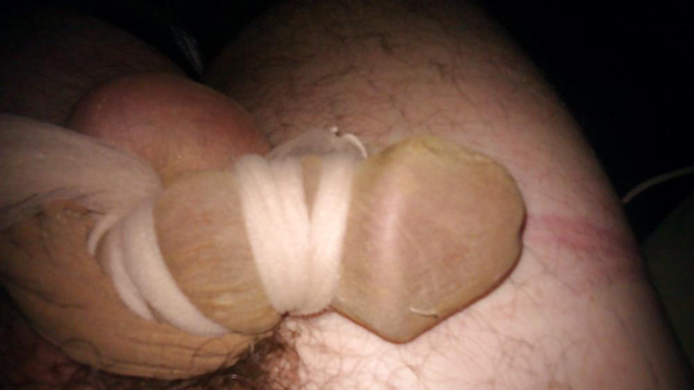 12P My Cock and Feet Bound in Pantyhose III