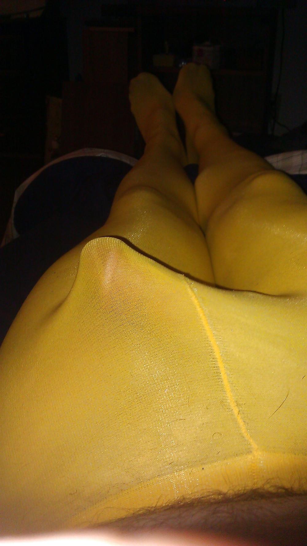 12P My Cock and Balls on a Chain, Feet Chained