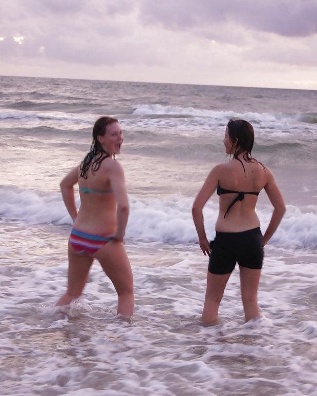 25P Danish teens-217-218-suck on banana bra panties beach 