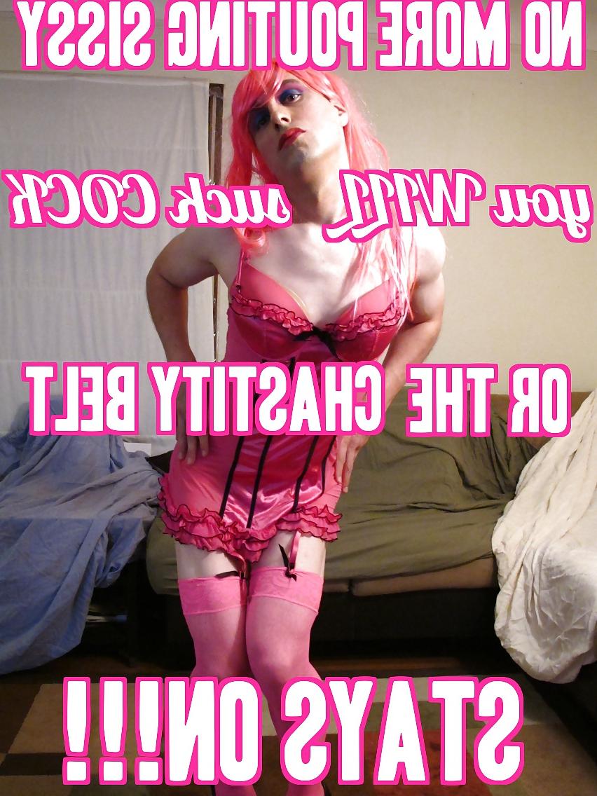 24P Humiliation sissy captioned pics