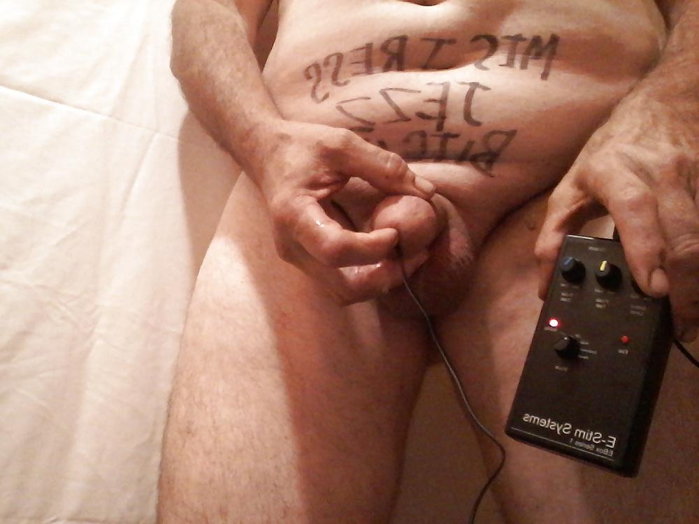 11P Tied cock and balls followed estim sound