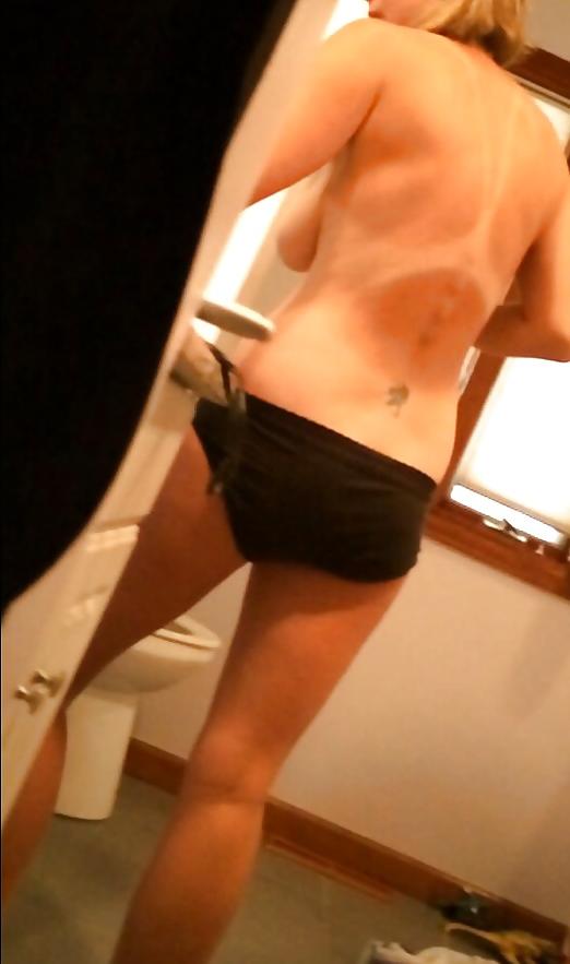 6P Real wife with big natural tits and hairy bush