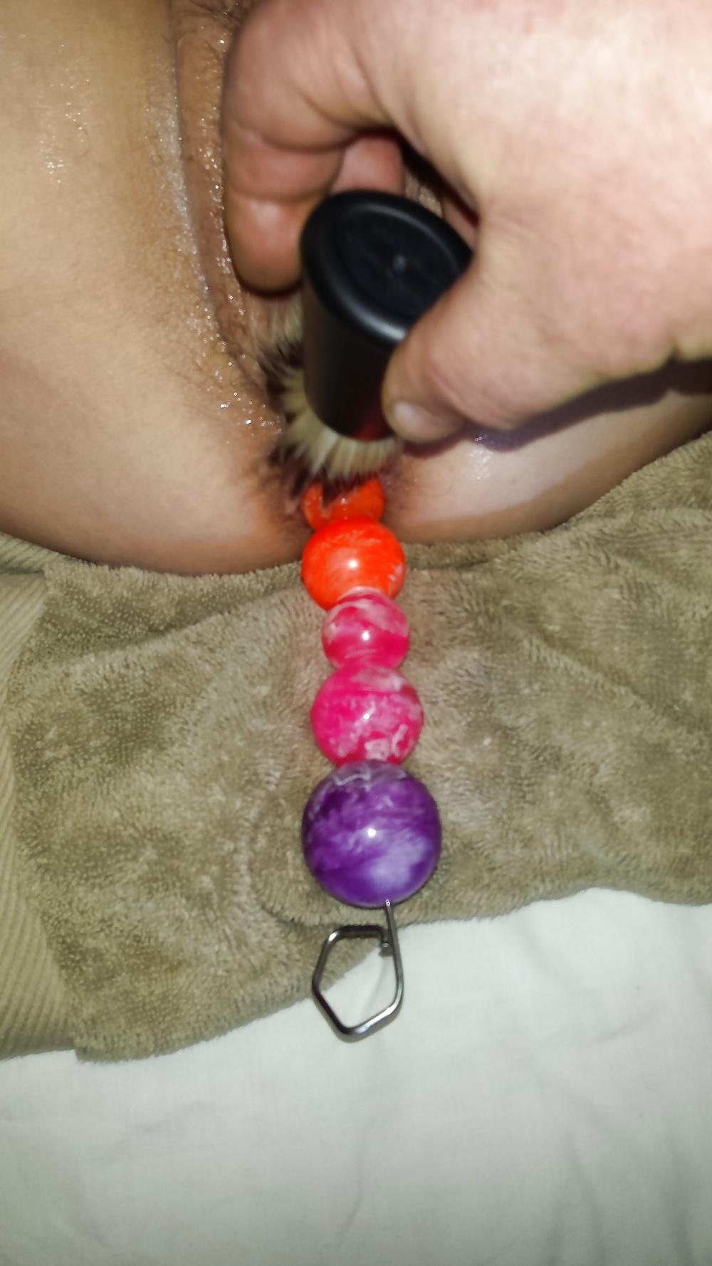 22P Kt with her balls and badger 
