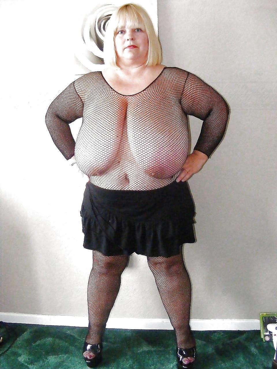 20P Fishnet big tits