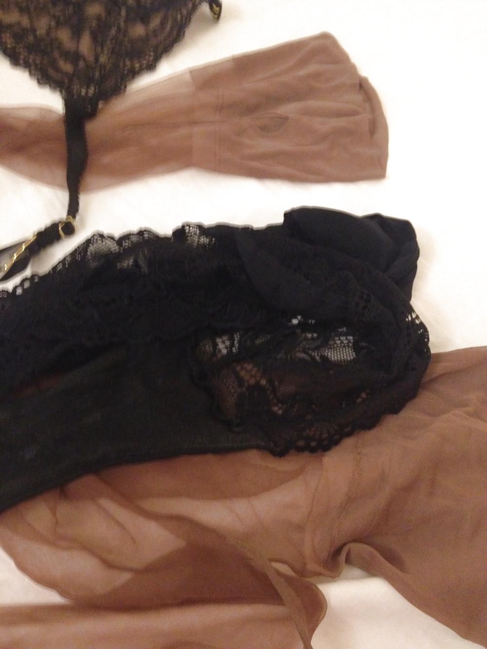 20P My wife's vintage ff stockings and suspenders