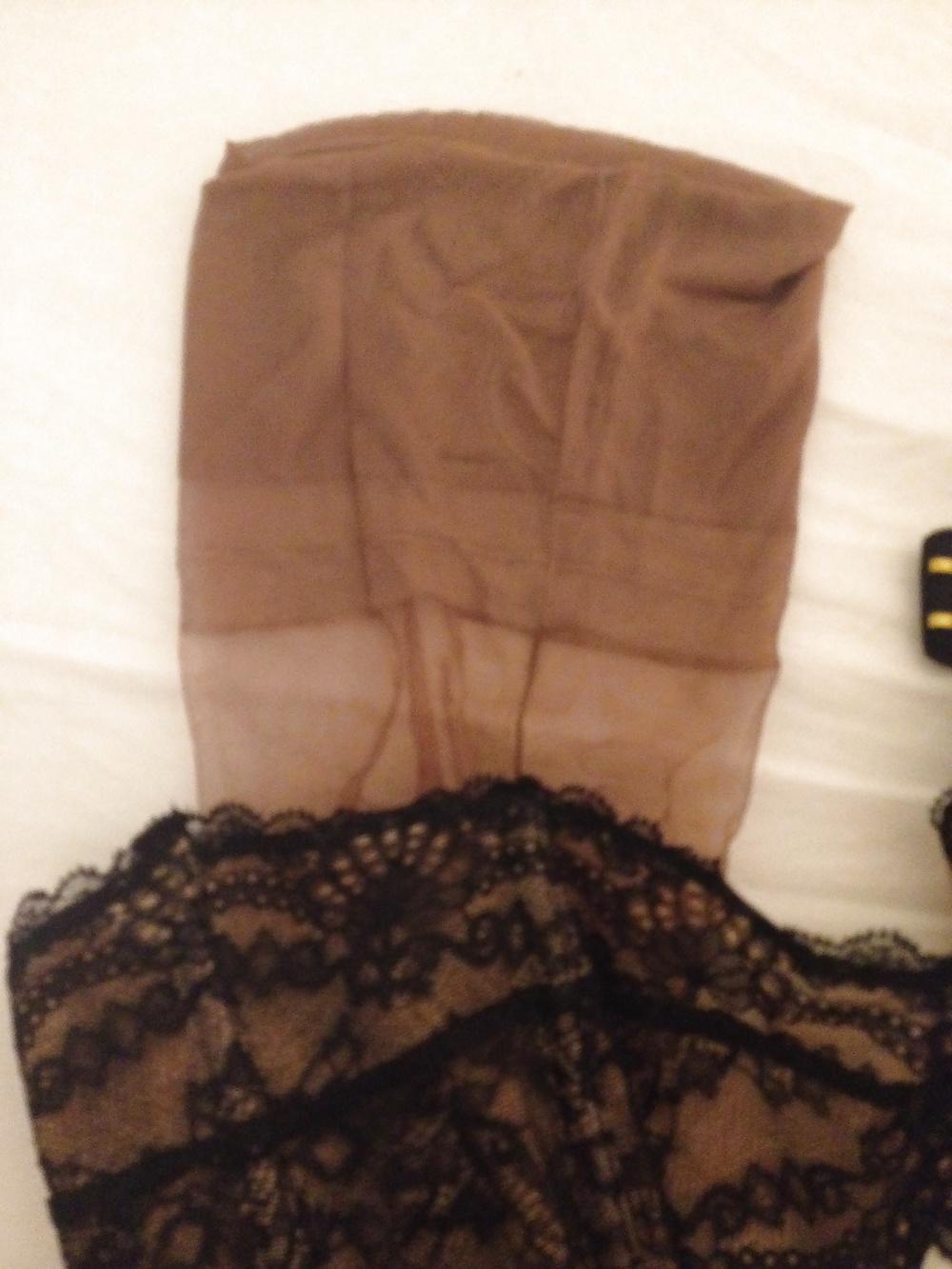 20P My wife's vintage ff stockings and suspenders