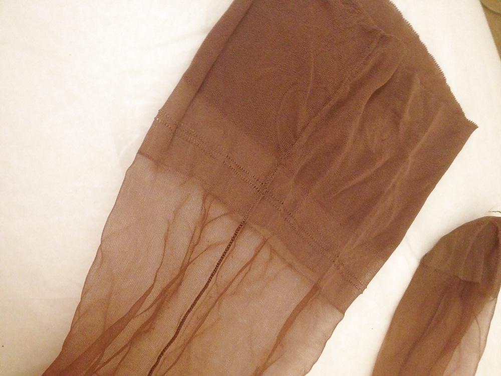 20P My wife's vintage ff stockings and suspenders