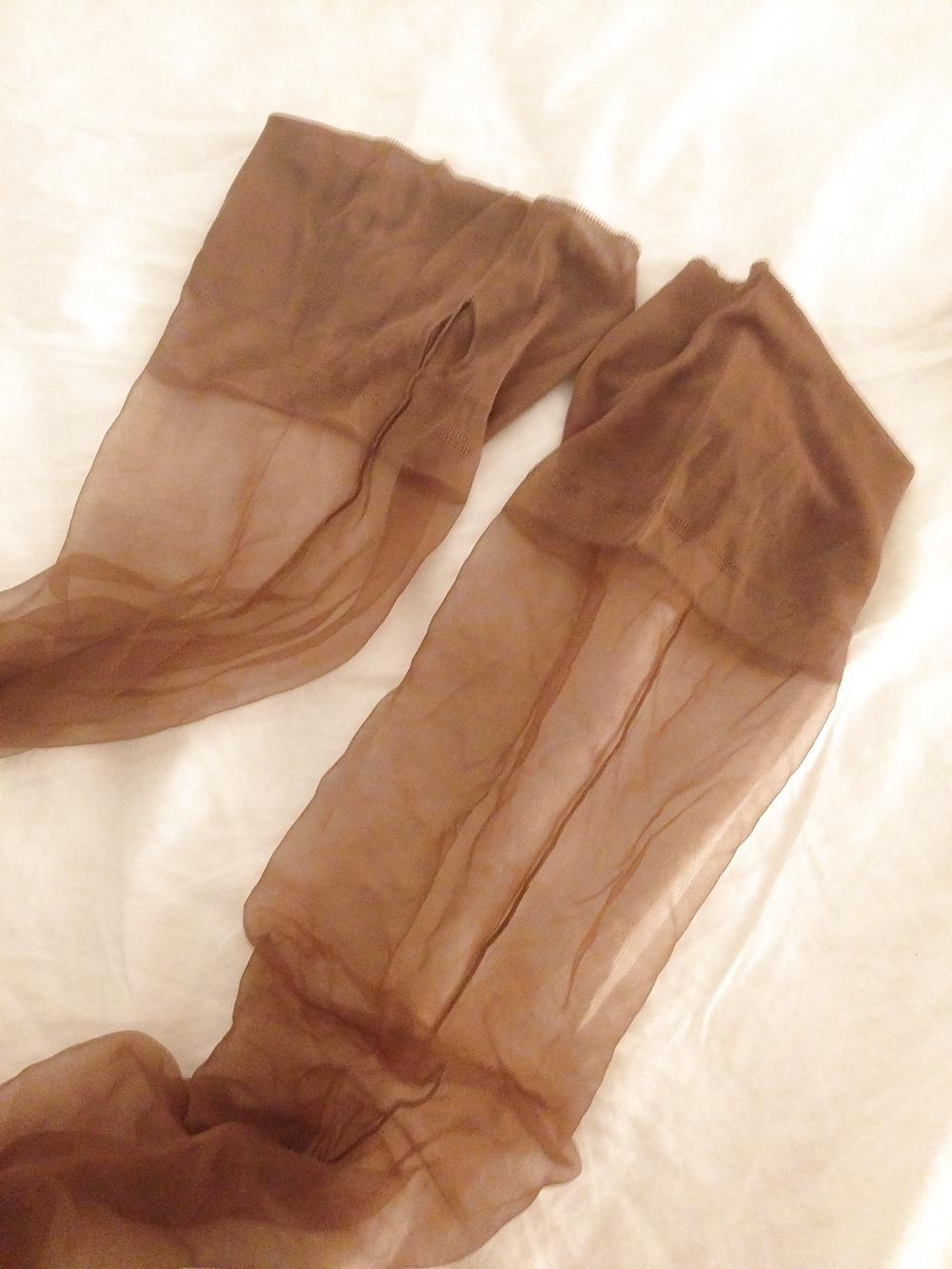 20P My wife's vintage ff stockings and suspenders