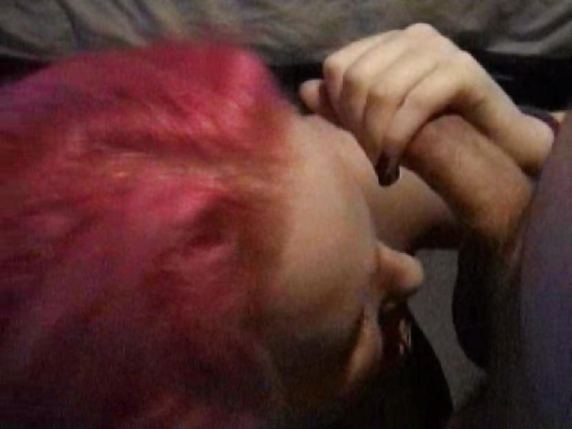 23P Redhead Ex sucking cock, licking balls (for user cemetery1)