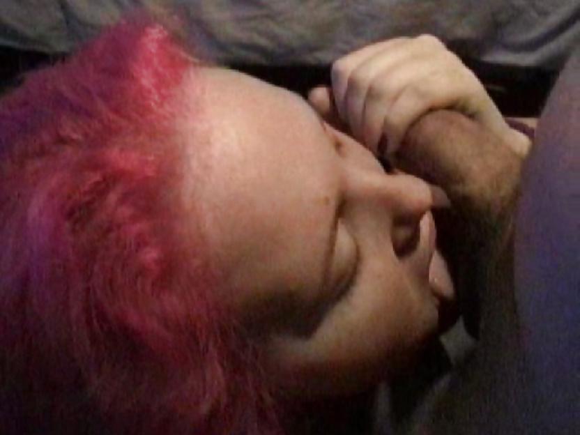 23P Redhead Ex sucking cock, licking balls (for user cemetery1)