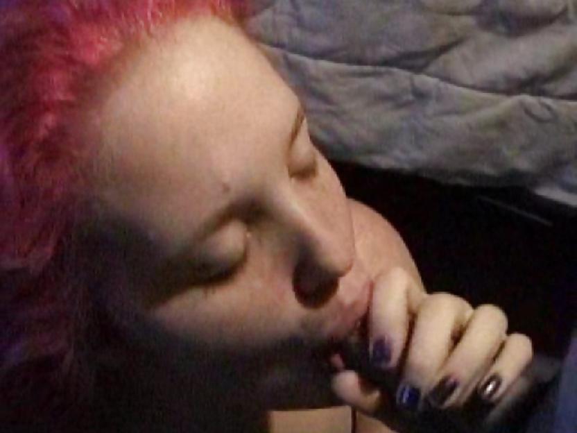 23P Redhead Ex sucking cock, licking balls (for user cemetery1)