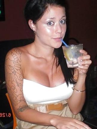 13P Artsy, tattooed Lauren and her big tits